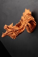 Duvar ve Masaya Monte Edilebilen Dragon Figürü