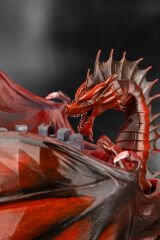 Kırmızı Dragon Figürlü Merdiven FRP Zar Kulesi ( Zar Seti Hediyeli )