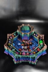 Çok Renkli Kendinden Kuleli FRP Zar Tepsisi ( Zar Seti Hediyeli )