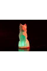 Rgb ledli Lowpoly Kedi Masa ve Gece Lambası