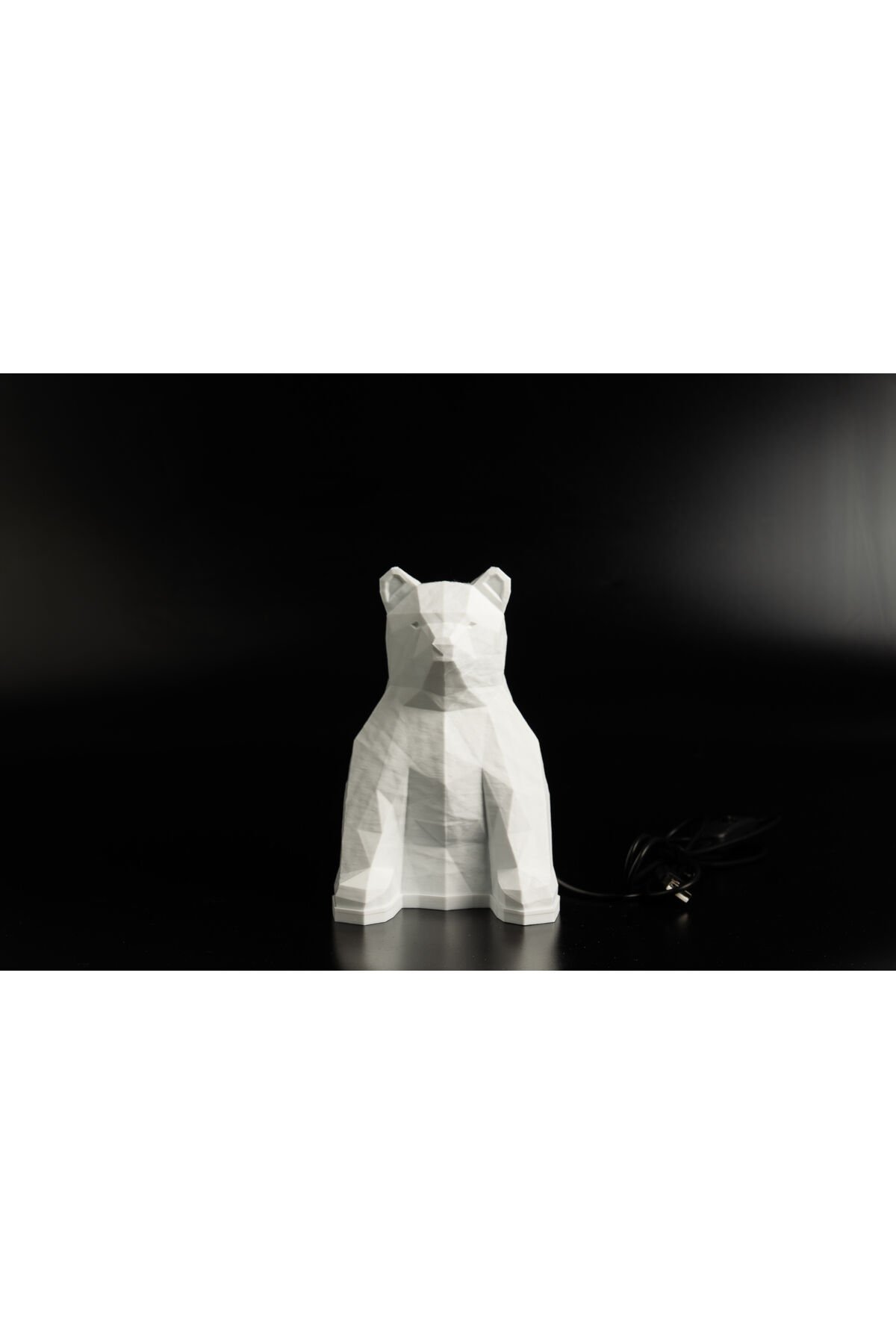 Rgb ledli Lowpoly Ayı Masa ve Gece Lambası